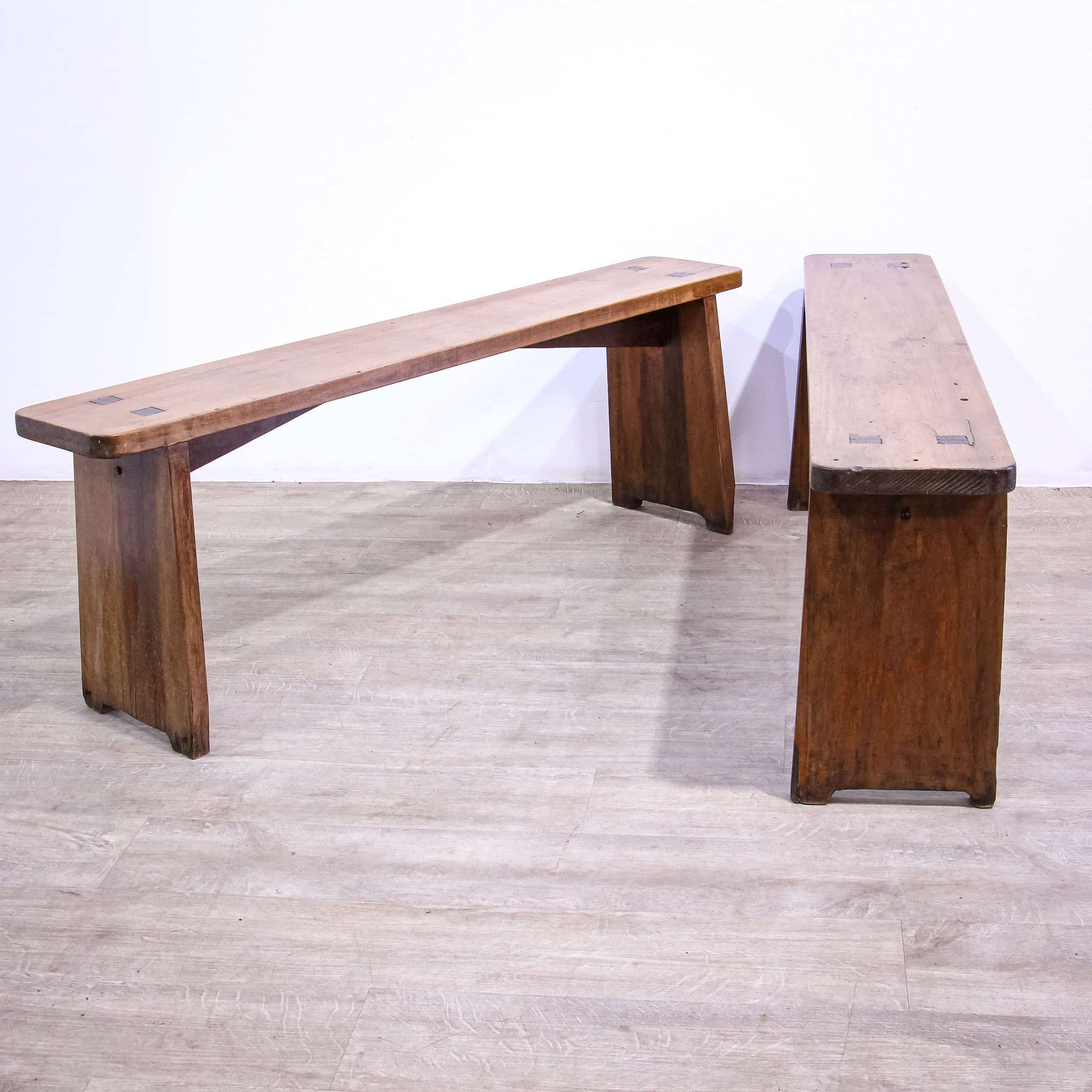 Pair of Oak Benches