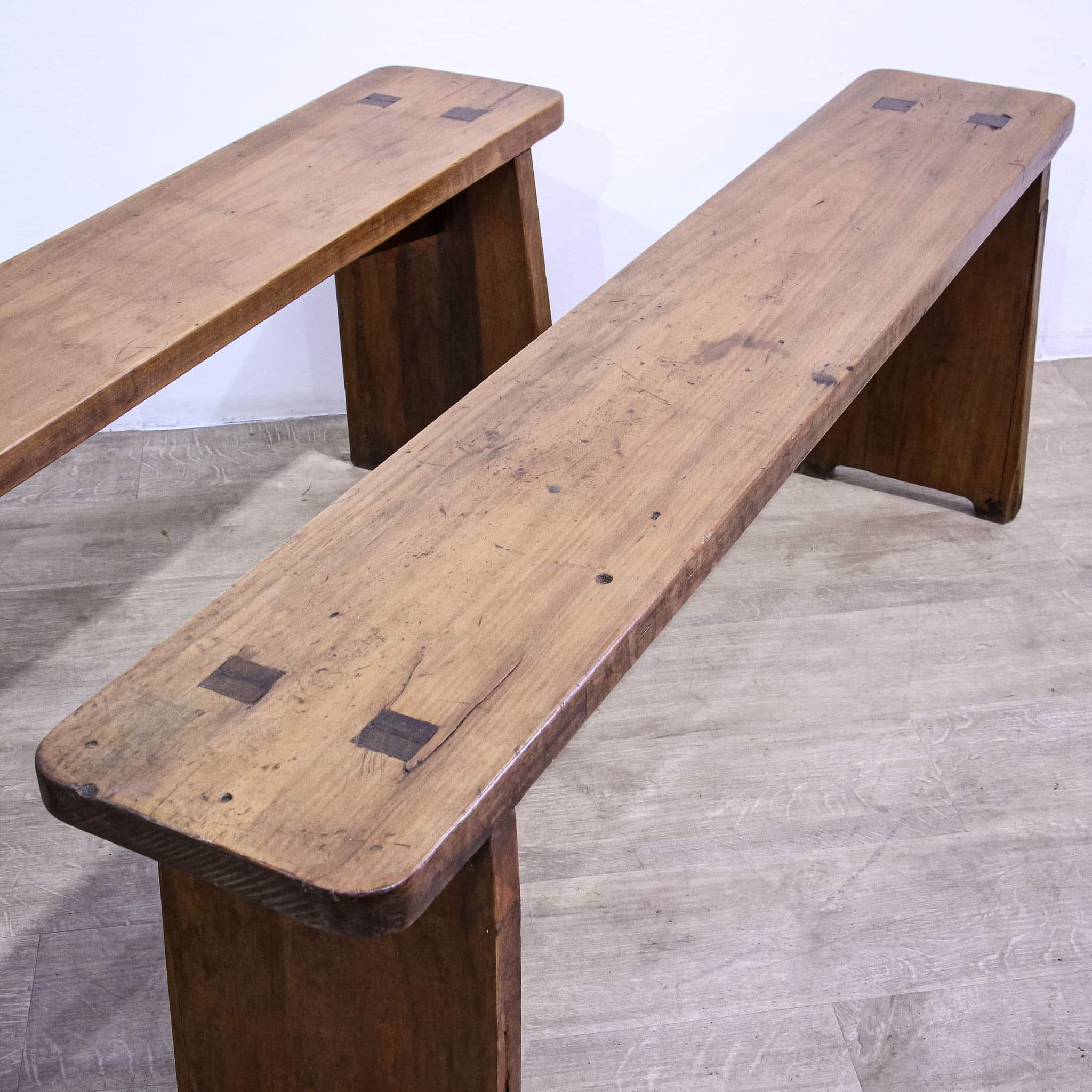 Pair of Oak Benches