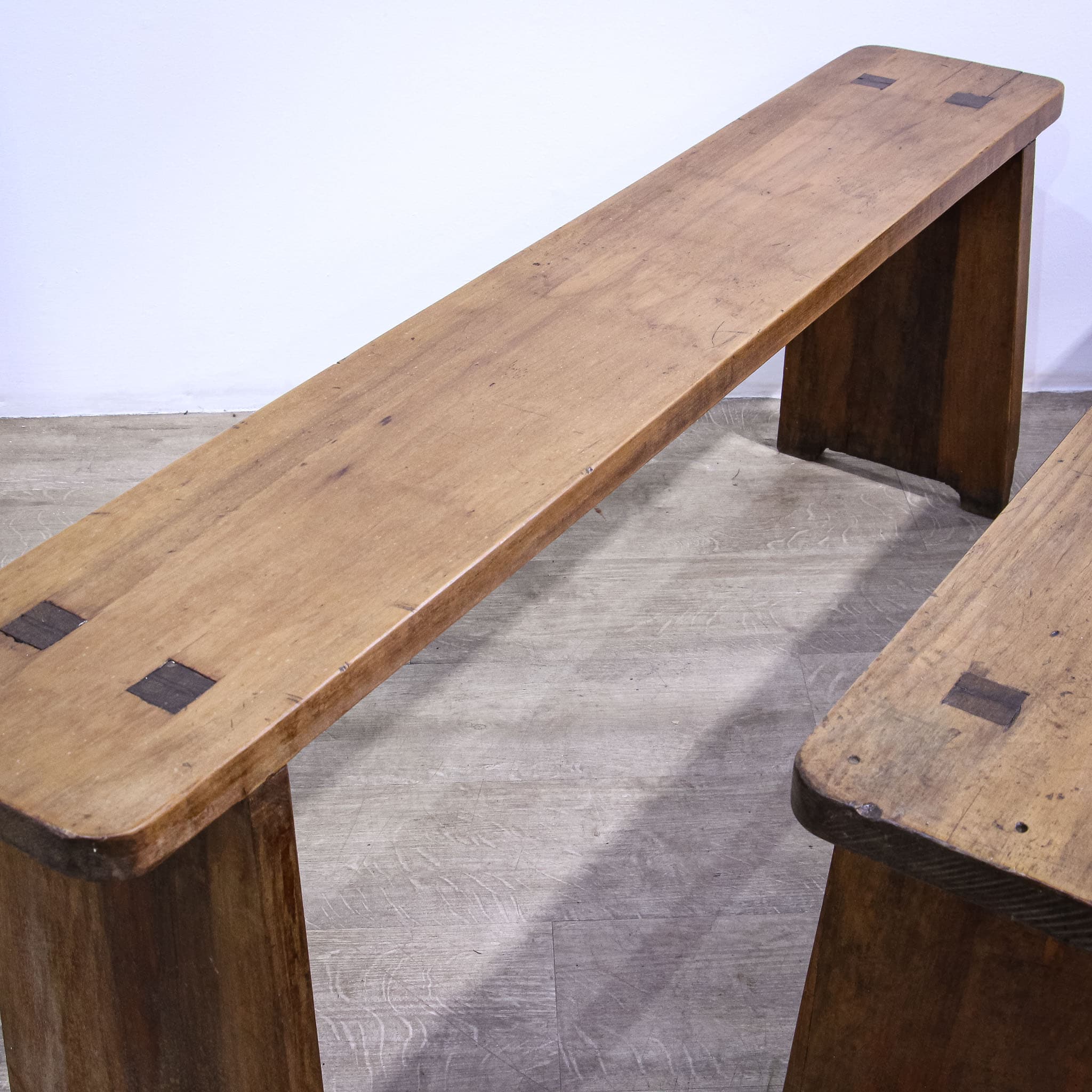 Pair of Oak Benches