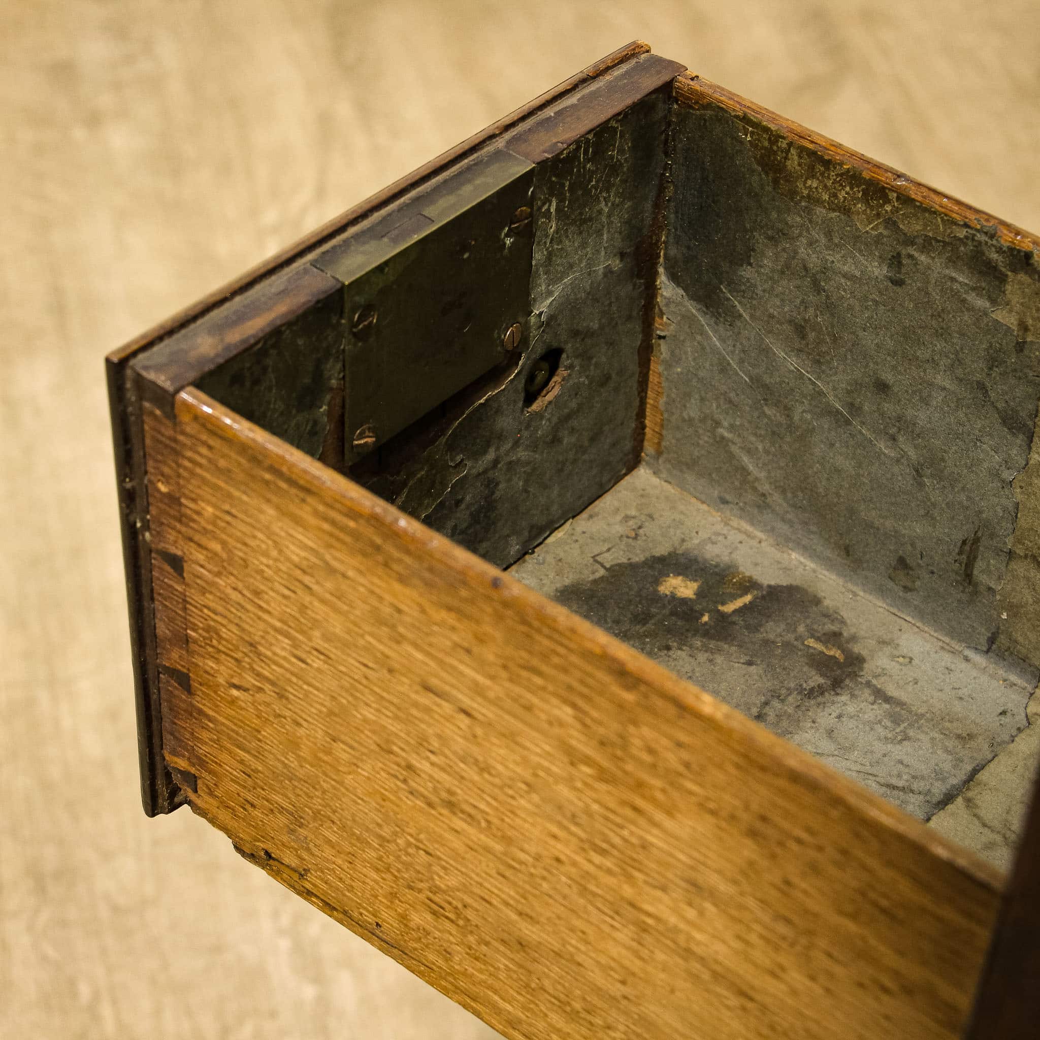 Compact Georgian Kneehole Desk with Drop Front Drawer