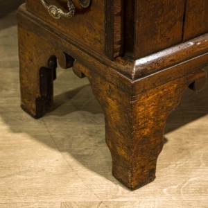 Compact Georgian Kneehole Desk with Drop Front Drawer