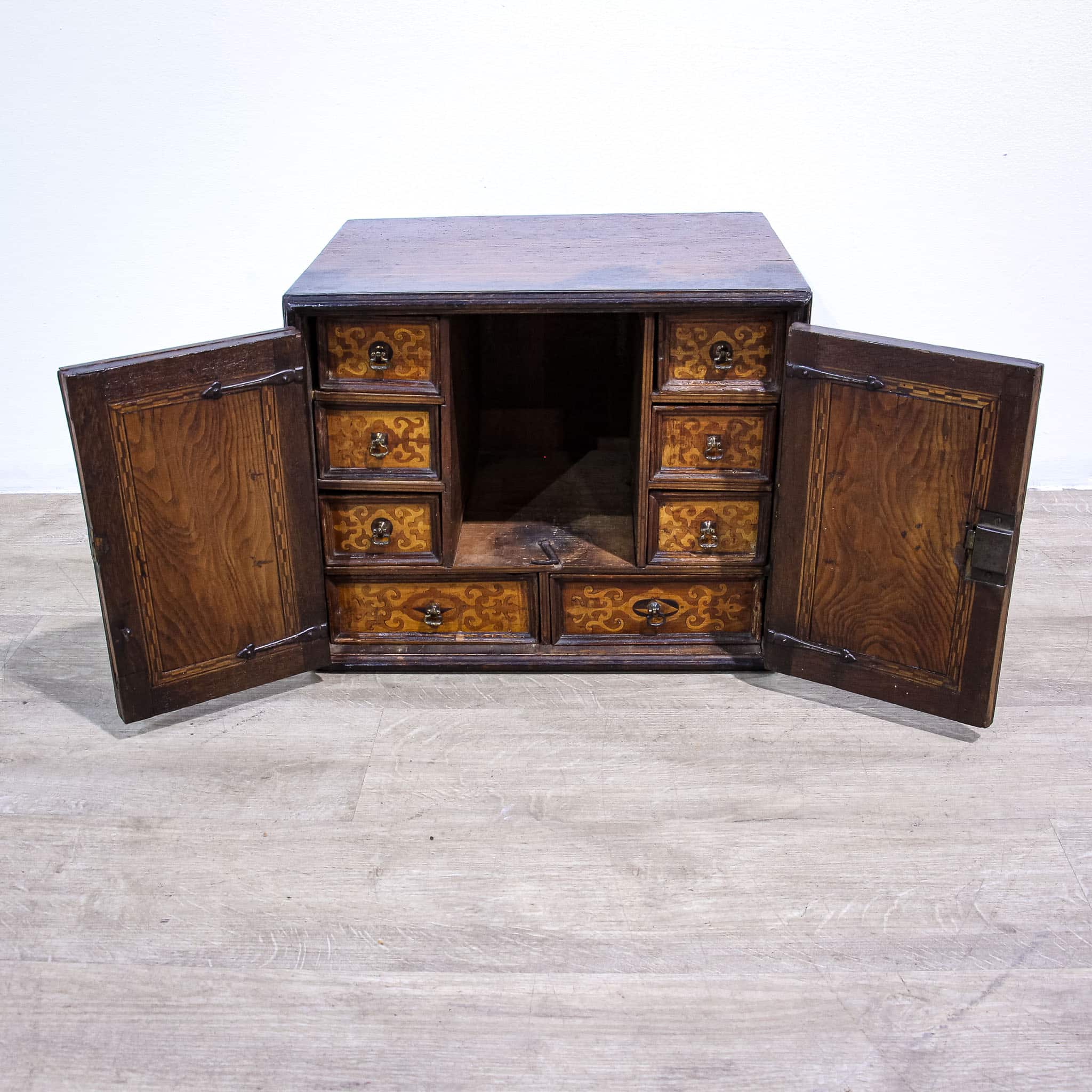 Early 18th Century Marquetry Table Cabinet