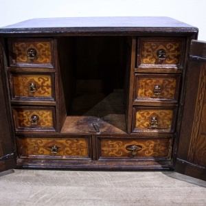 Early 18th Century Marquetry Table Cabinet