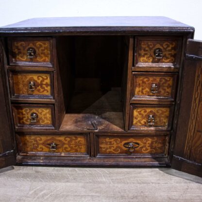 Early 18th Century Marquetry Table Cabinet - Image 9