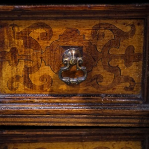 Early 18th Century Marquetry Table Cabinet
