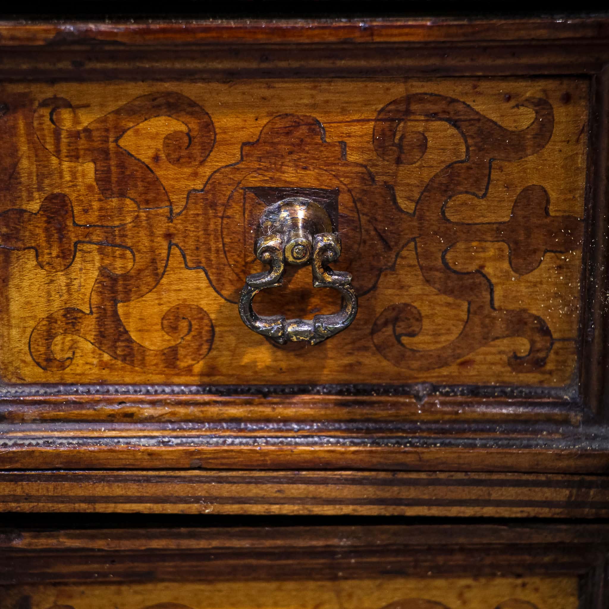 Early 18th Century Marquetry Table Cabinet
