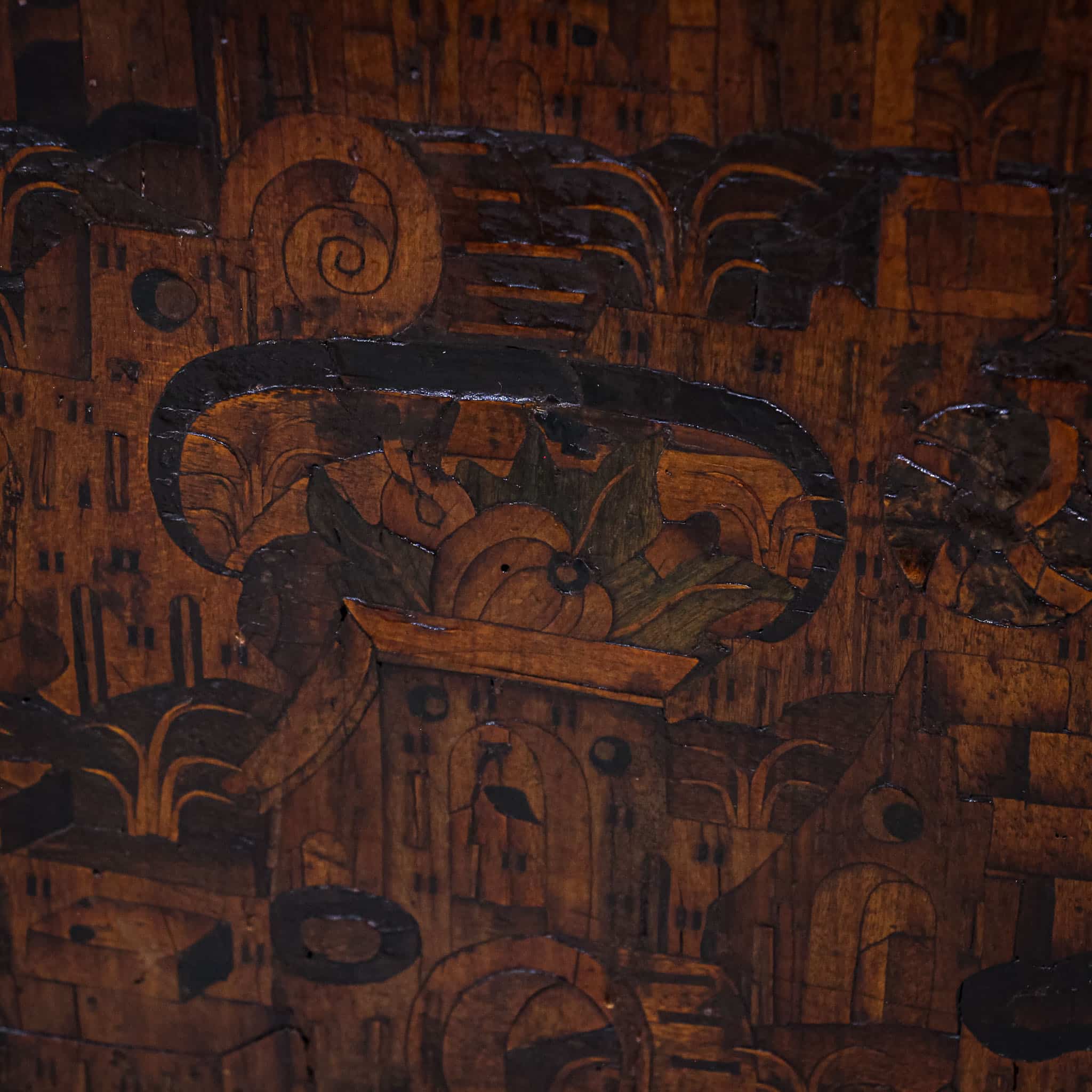 Early 18th Century Marquetry Table Cabinet