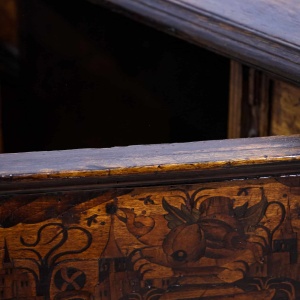 Early 18th Century Marquetry Table Cabinet