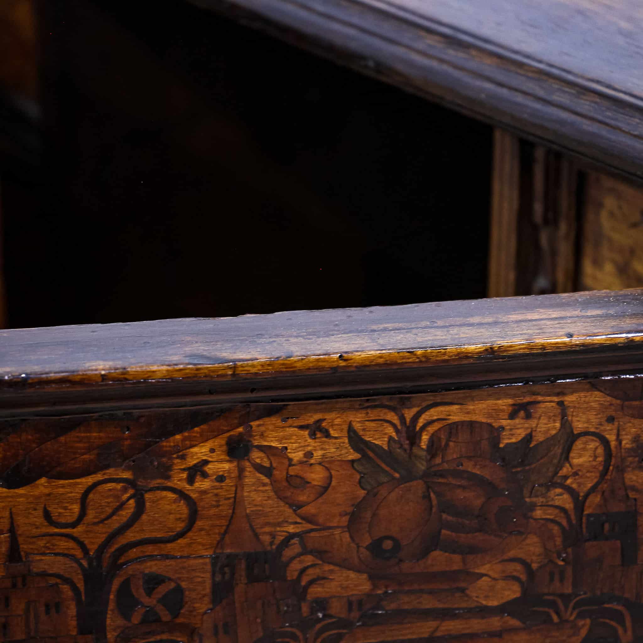 Early 18th Century Marquetry Table Cabinet