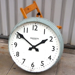Classic British Factory Style Large Wall Clock By Magenta