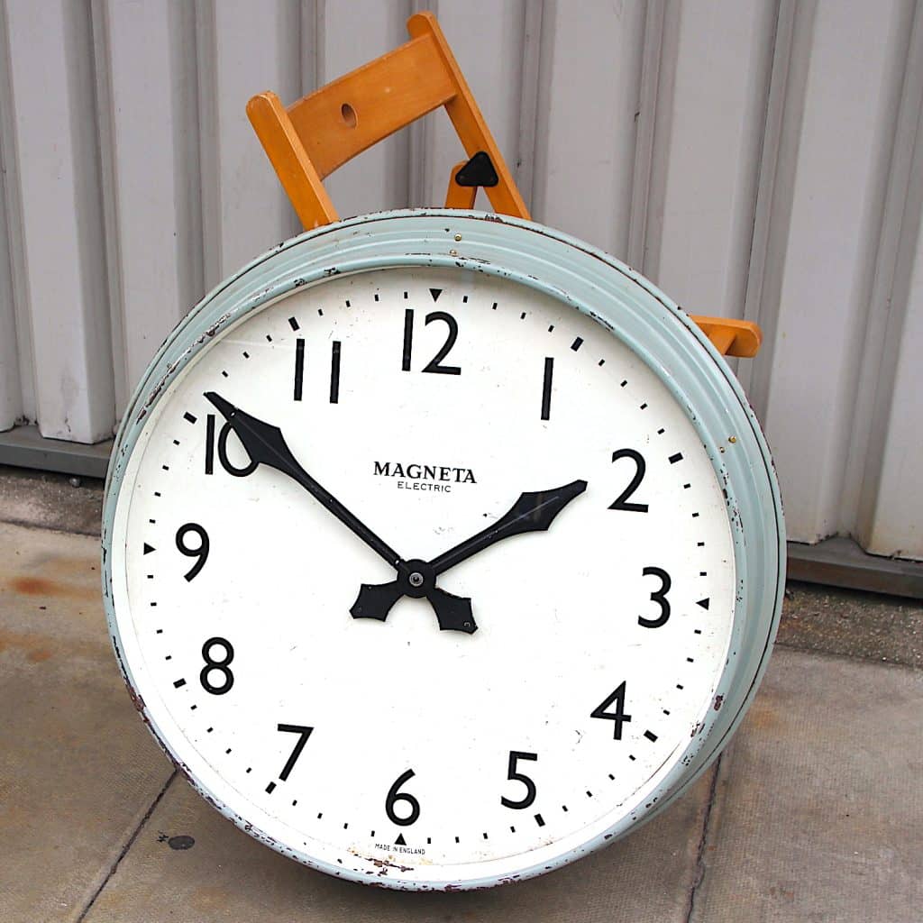 Classic British Factory Style Large Wall Clock By Magenta