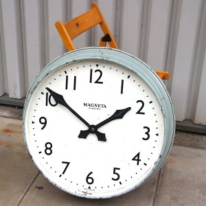 Classic British Factory Style Large Wall Clock By Magenta