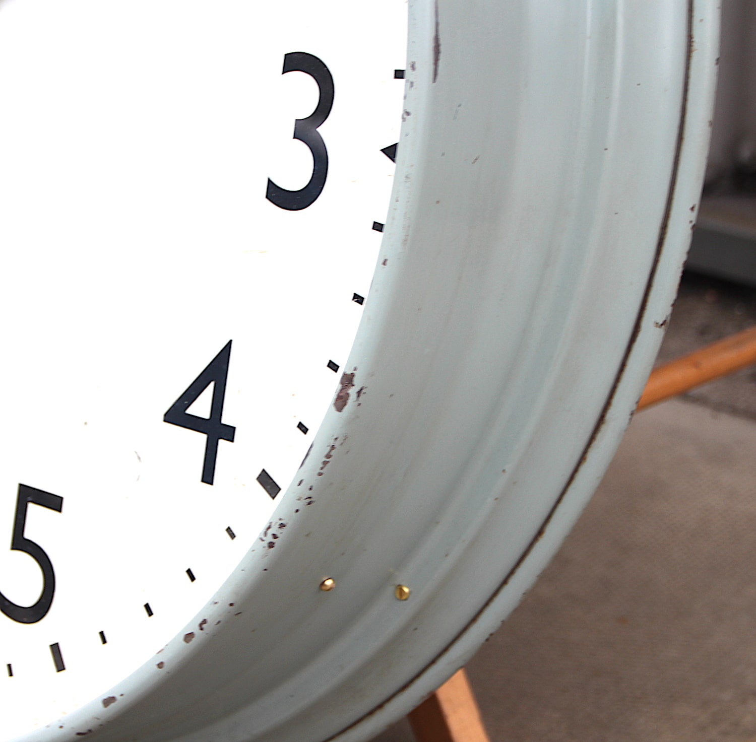 Classic British Factory Style Large Wall Clock By Magenta