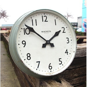 Classic British Factory Style Large Wall Clock By Magenta