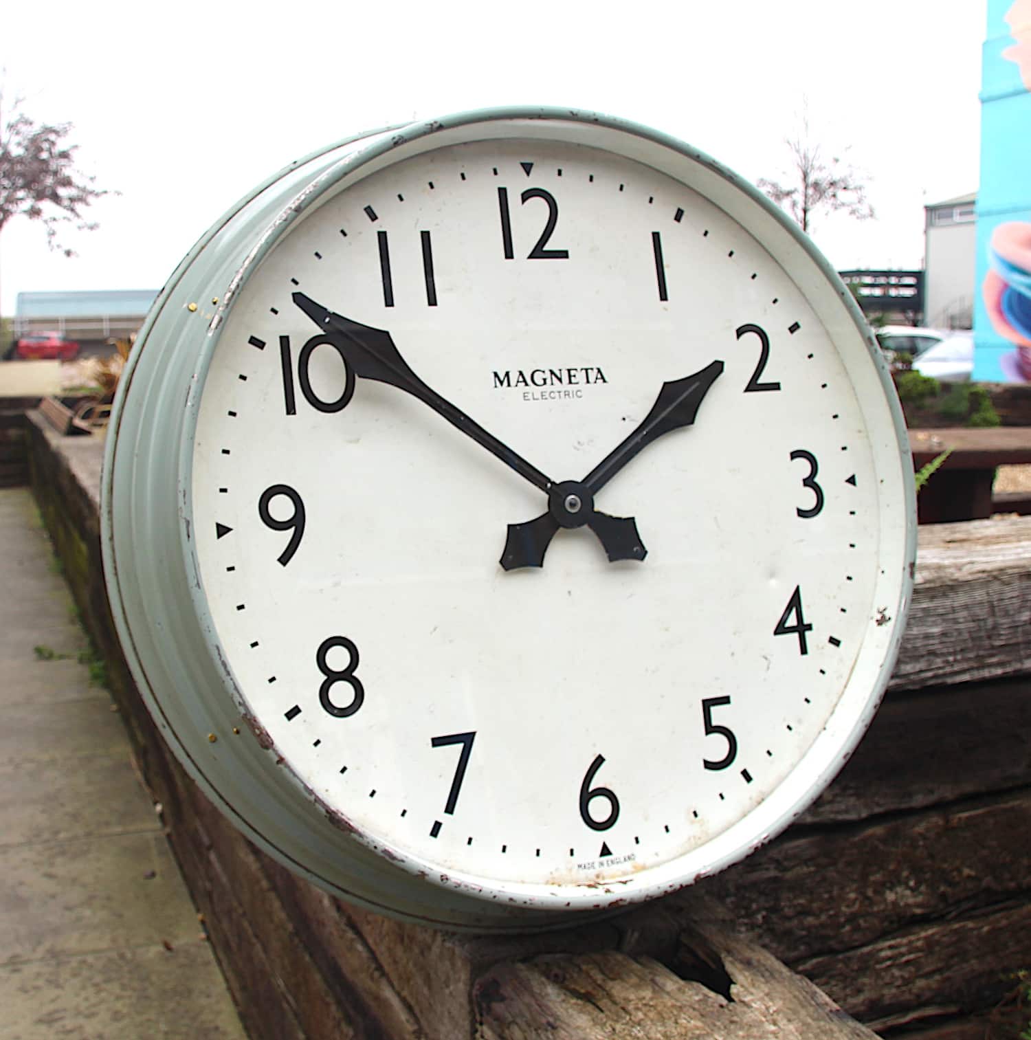 Classic British Factory Style Large Wall Clock By Magenta