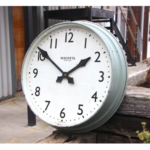 Classic British Factory Style Large Wall Clock By Magenta