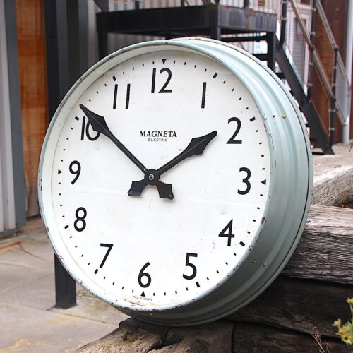 Classic British Factory Style Large Wall Clock By Magenta