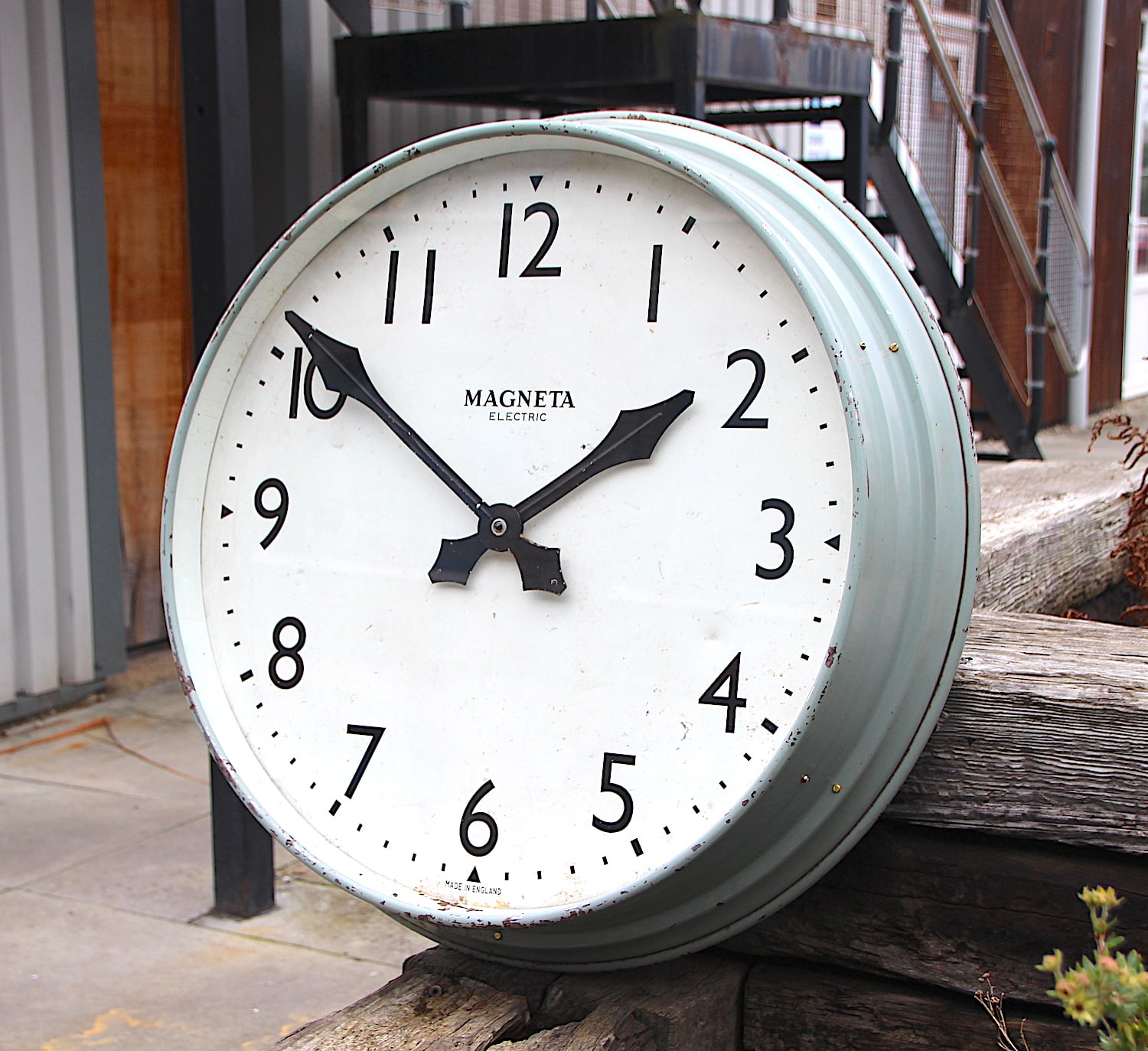 Classic British Factory Style Large Wall Clock By Magenta