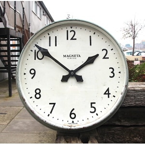 Classic British Factory Style Large Wall Clock By Magenta