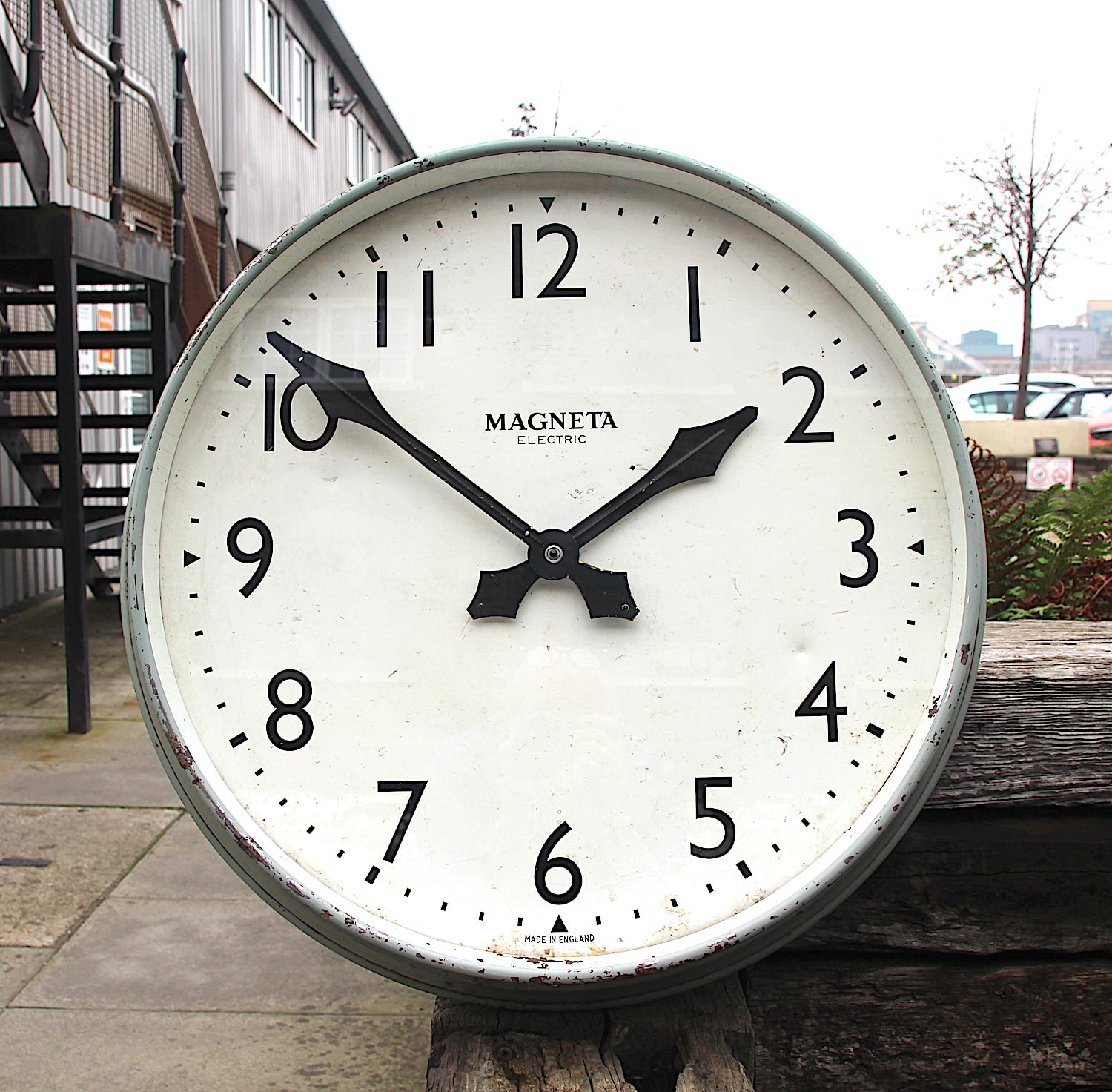 Classic British Factory Style Large Wall Clock By Magenta
