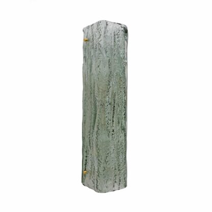 Pair of Mazzega-Style Aquamarine Murano Glass Sconces - Image 3