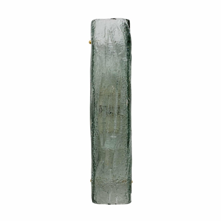 Pair of Mazzega-Style Aquamarine Murano Glass Sconces - Image 9