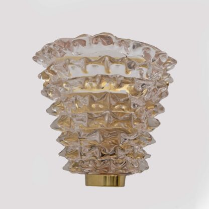 Pair of Mid-century Modern Italian "Rostrato" Murano Glass Sconces - Image 9
