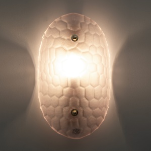 Pair of Modern Light Pink Murano Glass Sconces
