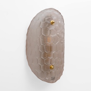 Pair of Modern Light Pink Murano Glass Sconces