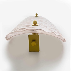 Pair of Modern Light Pink Murano Glass Sconces