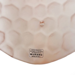 Pair of Modern Light Pink Murano Glass Sconces