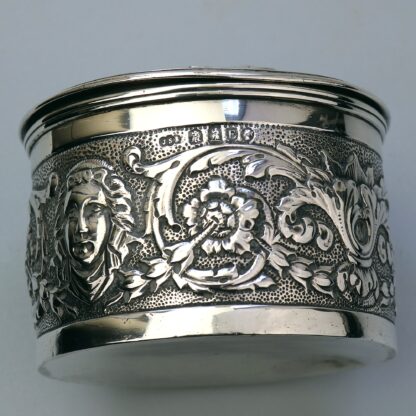 A stunning antique English Britannia standard solid silver Box 245g C.1880 - Image 7