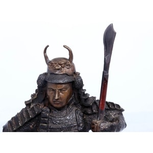 Bronze Sculpture - Japanese Samurai Warrior