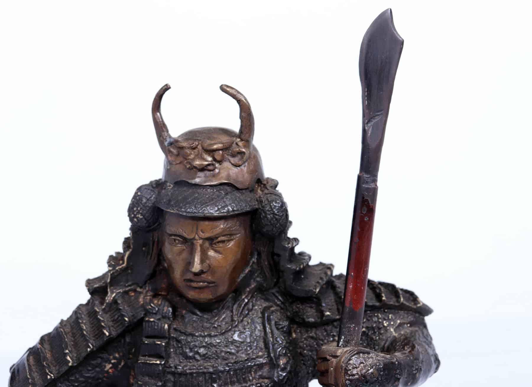 Bronze Sculpture - Japanese Samurai Warrior