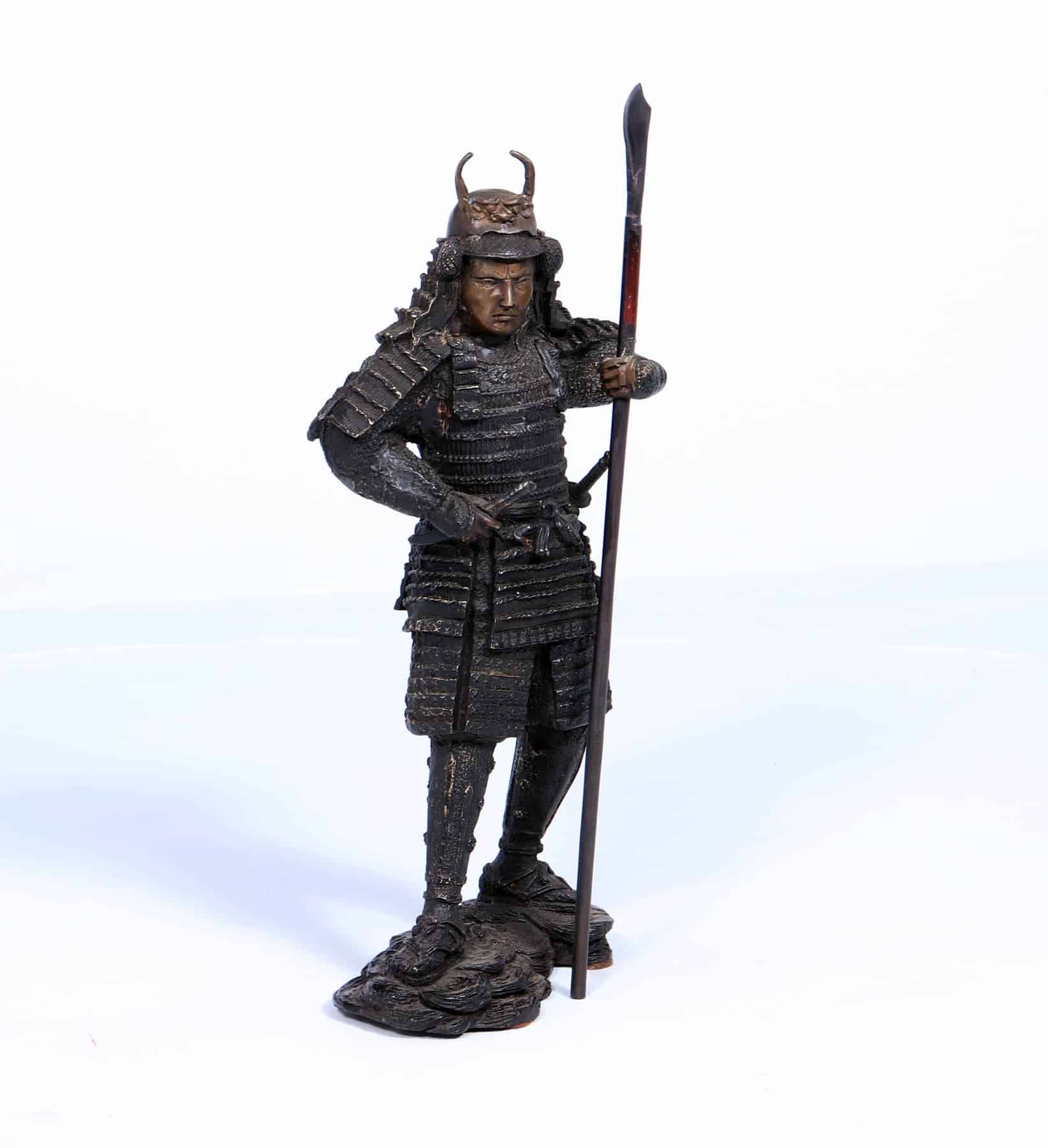 Bronze Sculpture - Japanese Samurai Warrior