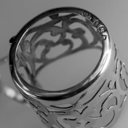 An antique solid silver & cut glass novelty Devil Cayenne Pepper Bottle C.1915 - Image 9