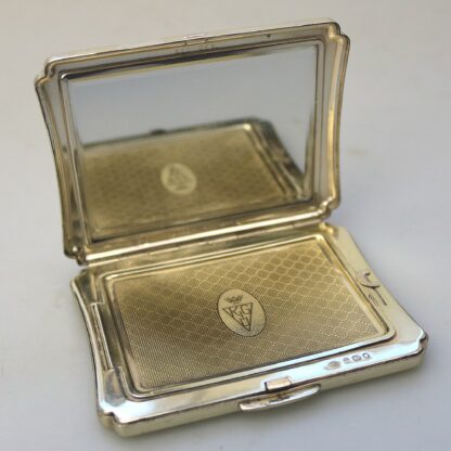 A superior very fine quality English solid silver ladies Compact by Kigu C.1954 - Image 5