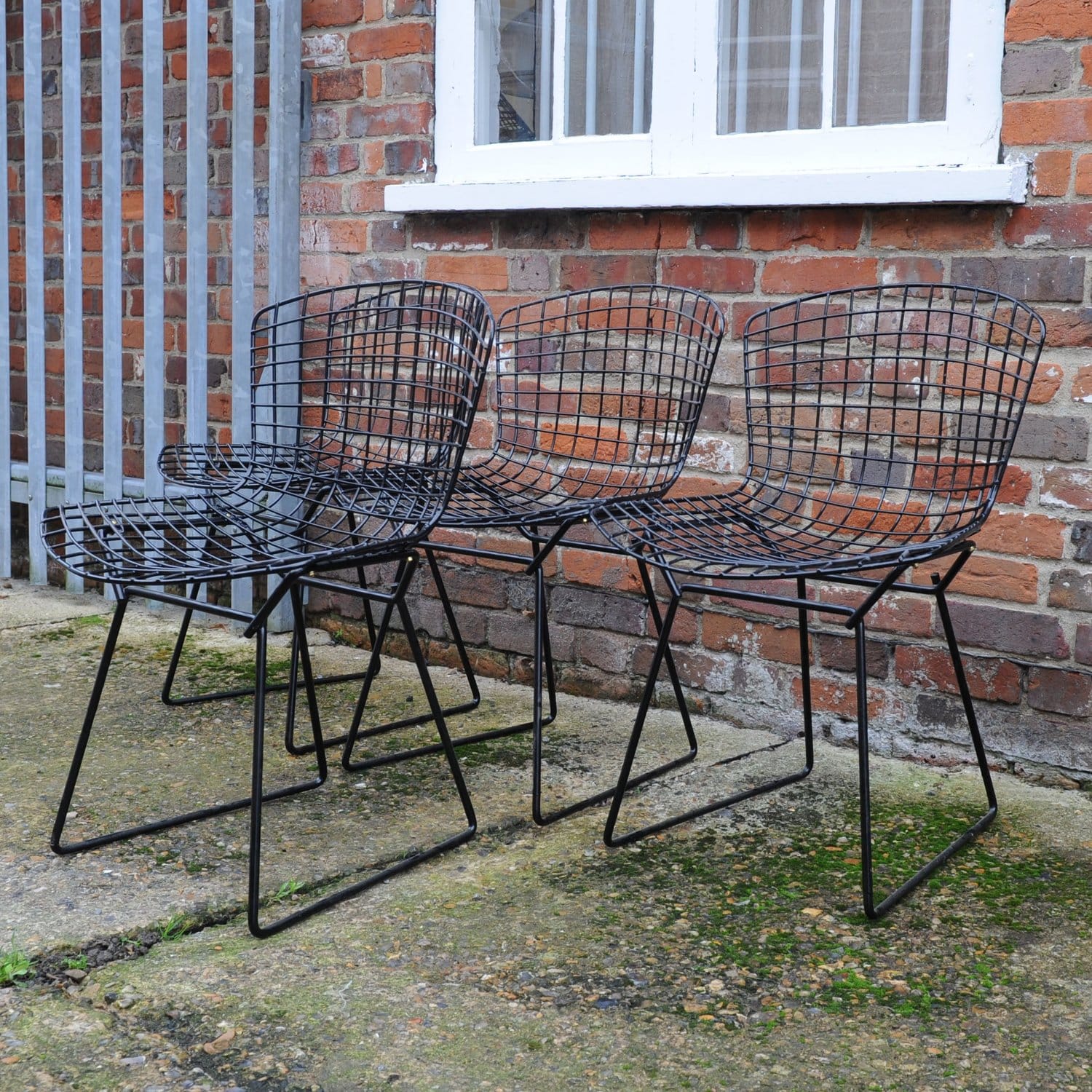 Mid Century 420c Side Chairs By Harry Bertoia For Knoll, 1950s (x4)