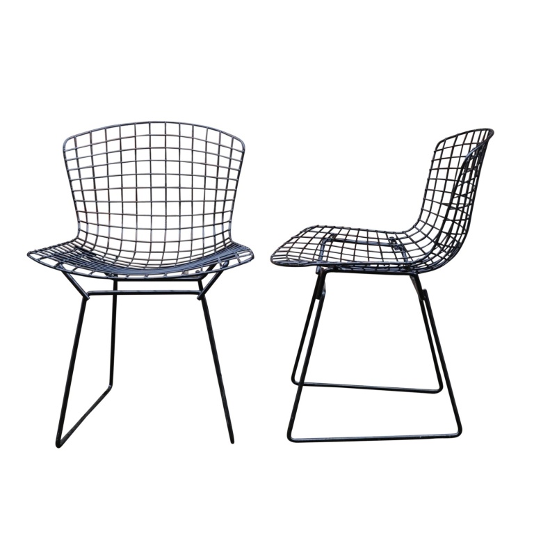 Mid Century 420c Side Chairs By Harry Bertoia For Knoll, 1950s (x4) - Image 2