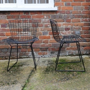 Mid Century 420c Side Chairs By Harry Bertoia For Knoll, 1950s (x4)