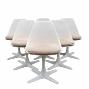 Vintage 103 Aluminium Tulip Chairs By Maurice Burke For Arkana, 1960s, Set Of 6