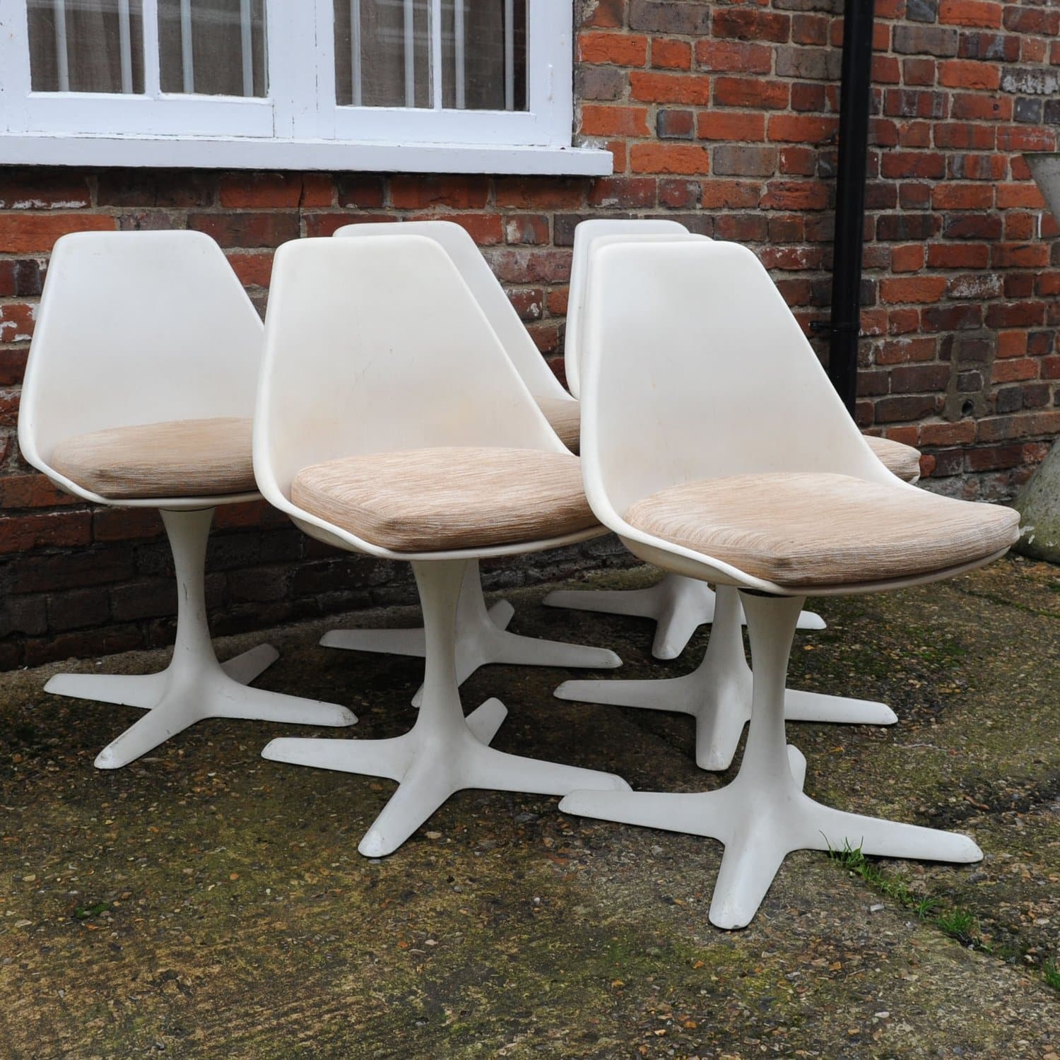 Vintage 103 Aluminium Tulip Chairs By Maurice Burke For Arkana, 1960s, Set Of 6