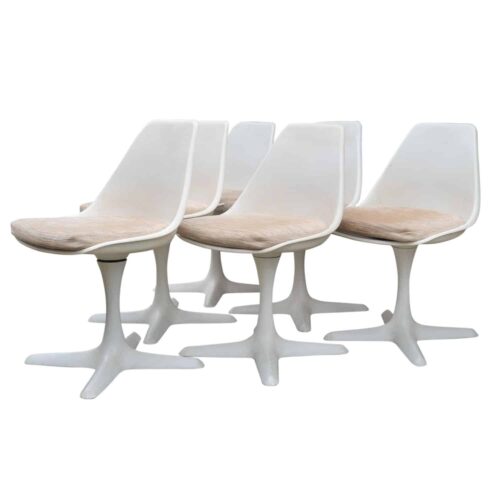 Vintage 103 Aluminium Tulip Chairs By Maurice Burke For Arkana, 1960s, Set Of 6