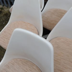 Vintage 103 Aluminium Tulip Chairs By Maurice Burke For Arkana, 1960s, Set Of 6