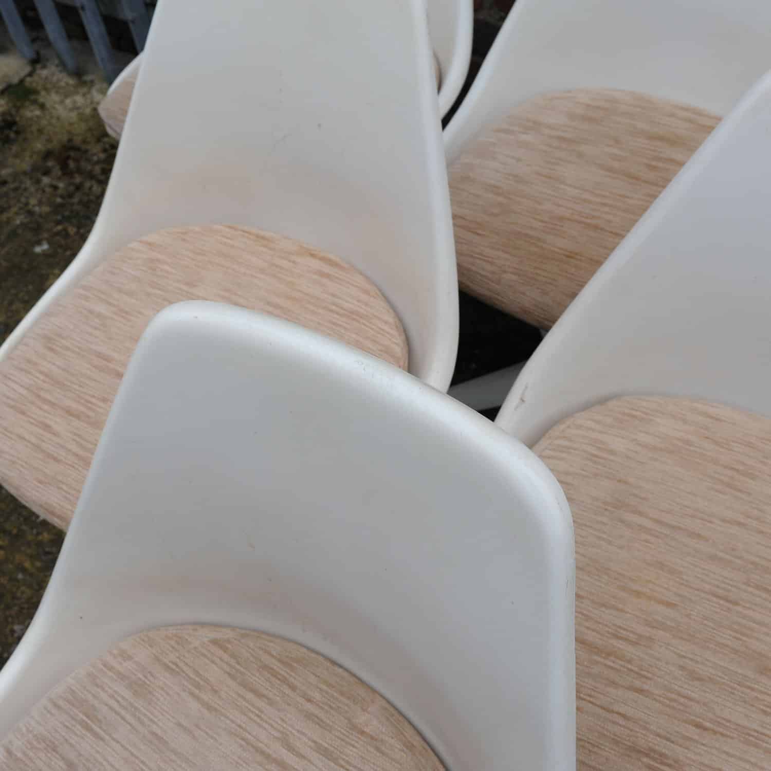 Vintage 103 Aluminium Tulip Chairs By Maurice Burke For Arkana, 1960s, Set Of 6