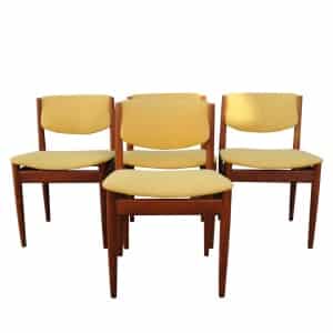 Vintage Danish Dining Chairs By Finn Juhl For France & Søn, 1960s, Set Of 4