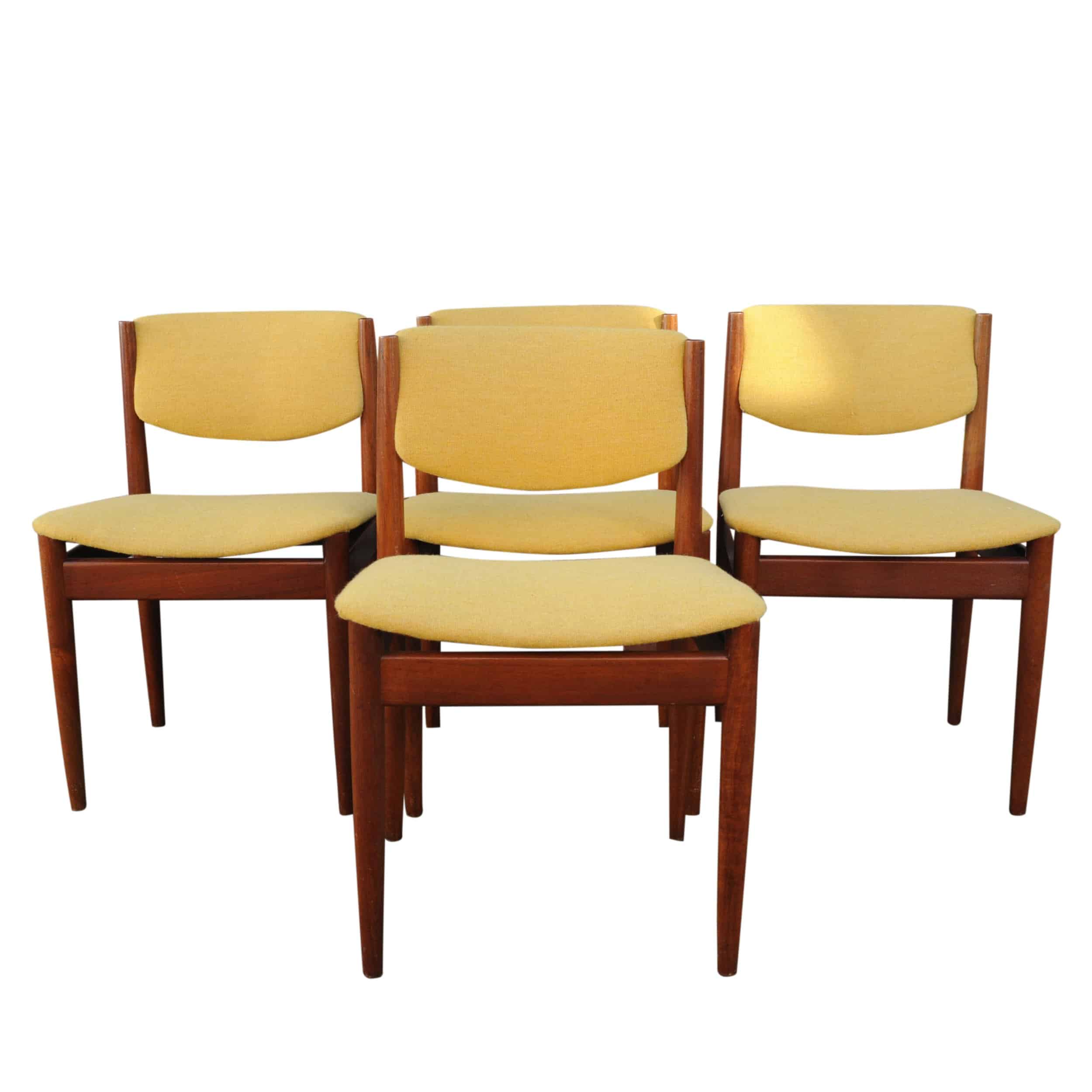 Vintage Danish Dining Chairs By Finn Juhl For France & Søn, 1960s, Set Of 4