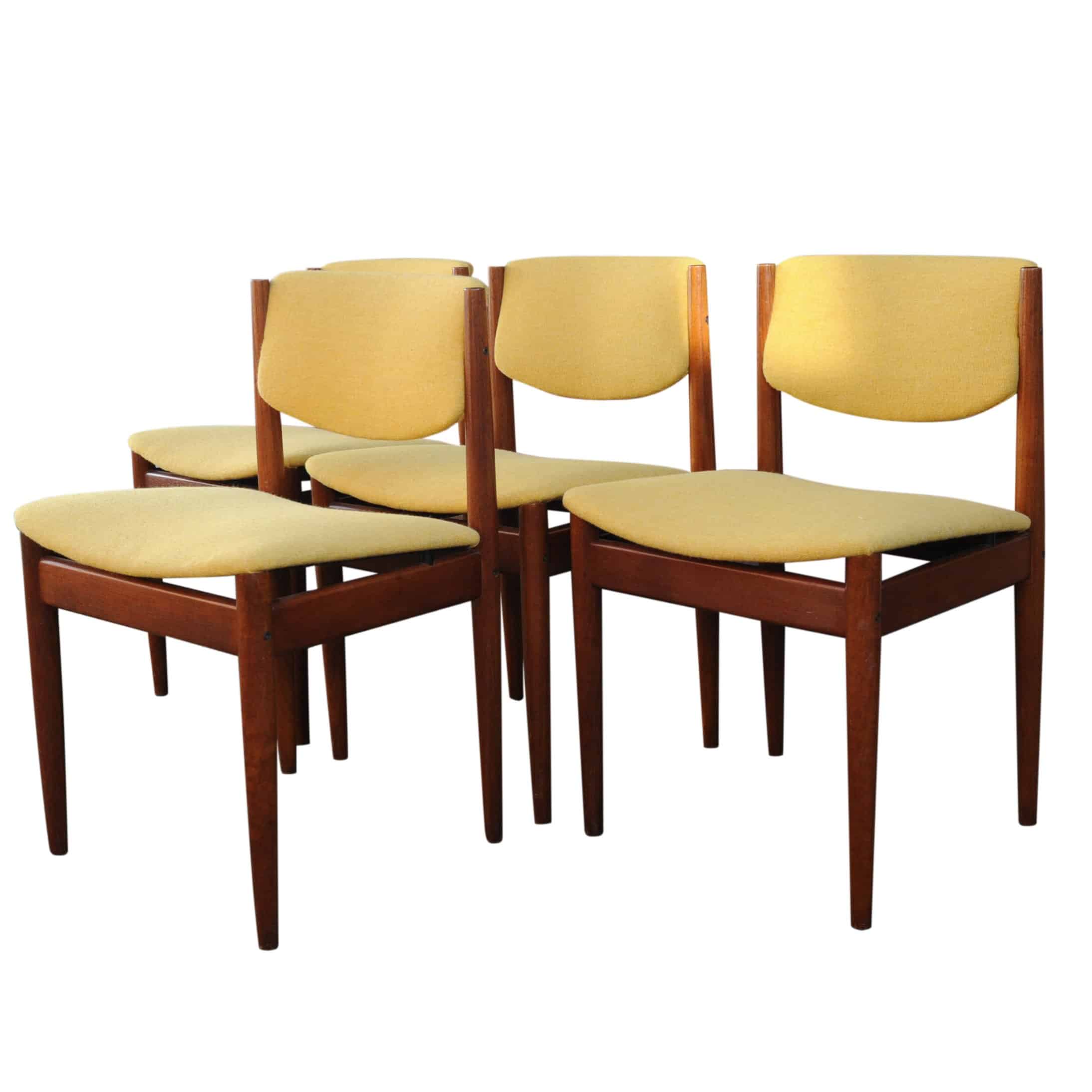 Vintage Danish Dining Chairs By Finn Juhl For France & Søn, 1960s, Set Of 4