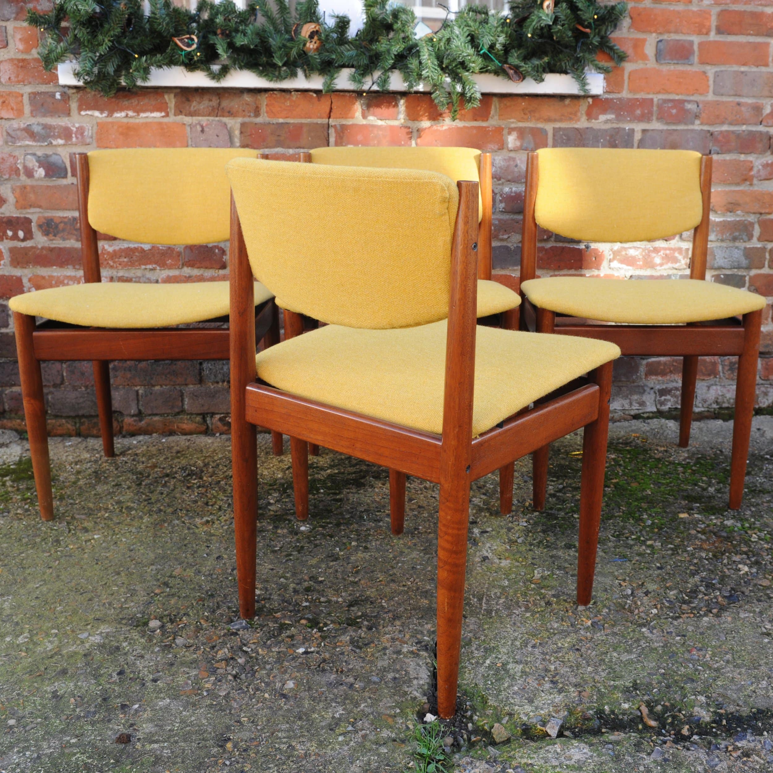 Vintage Danish Dining Chairs By Finn Juhl For France & Søn, 1960s, Set Of 4