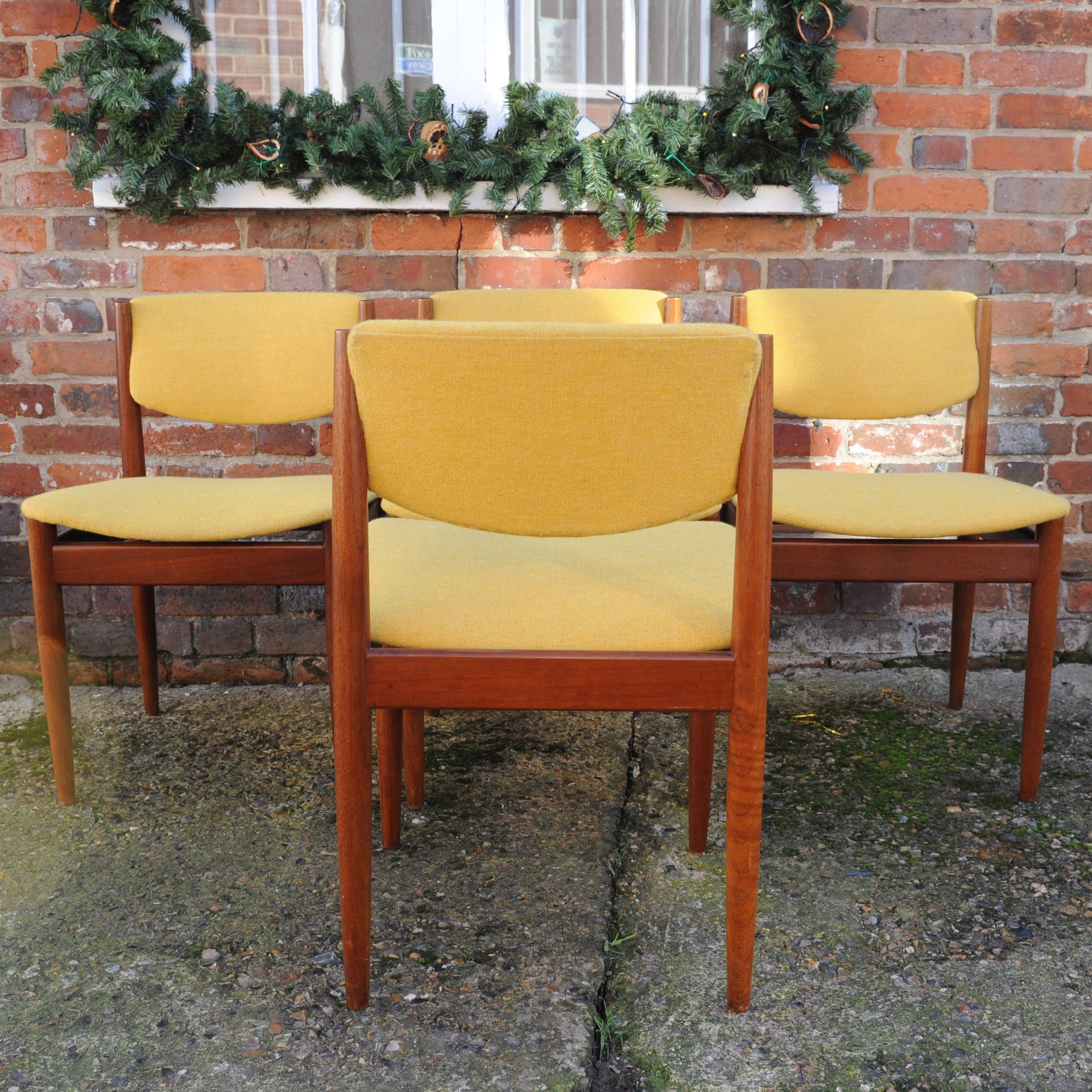 Vintage Danish Dining Chairs By Finn Juhl For France & Søn, 1960s, Set Of 4